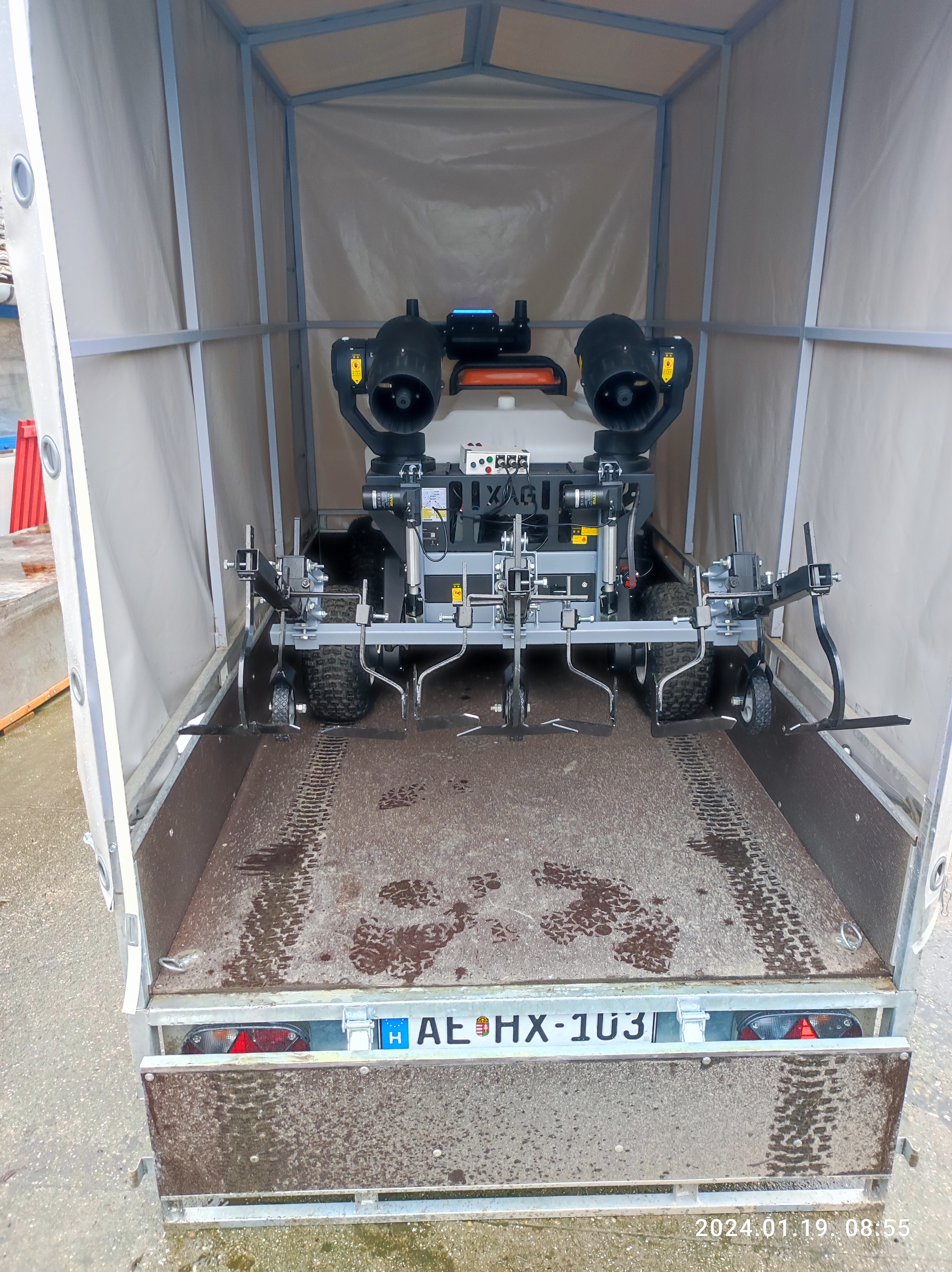 XAG R150 felülnézet